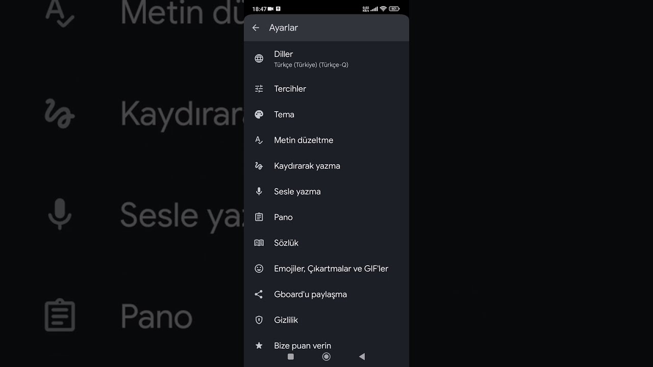 Gboard Sesle Yazma Aktifleştirme