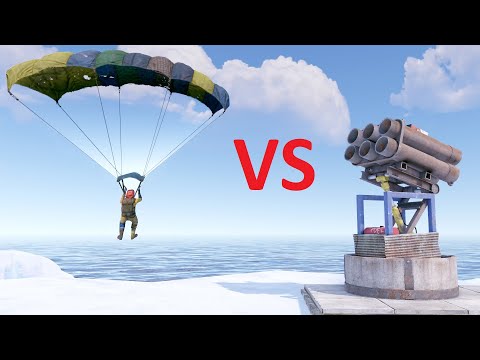 Видео: Rust - Парашют vs ПВО!