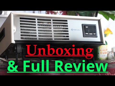 Bajaj Blow Hot 2000 Watts Fan Forced Circulation Room Heater - Off  White/Black Color -UNBOX u0026 REVIEW - YouTube