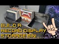 I built a triple bin record storage display unit that holds over 250 lps