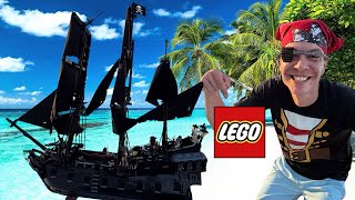 I Built a LEGO Pirate Ship… ON THE WATER