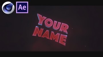FREE RED Intro Template  # 305 ¦ Cinema 4D ⁄ After Effects Template