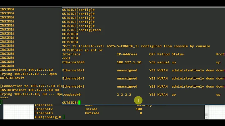 Cisco ASA | Same security Level | Interface Configuration |