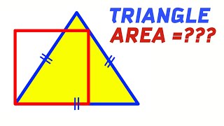 Can You Solve This Geometry Puzzle (Area of Overlapping Triangle) #geometry 