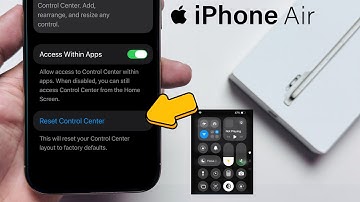 How To RESET Control Center On iPhone Air