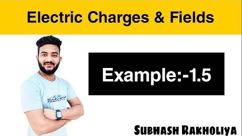 NCERT Solution | Class 12 Physics | Example 1.5 | Electric Fields & Charges by Subhash Rakholiya