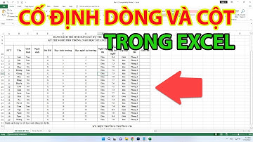 Cách Cố Đinh Dòng Và Cột Trong Excel | Cố Định Nhiều Dòng Và Cột