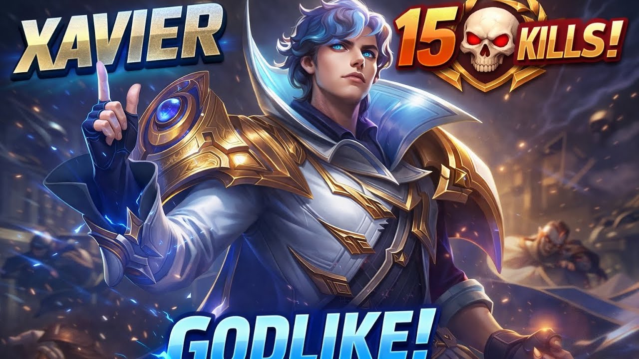 XAVIER 15 KILLS GODLIKE! 🔥 Insane Damage Build #moba55creator #moba55goldenmonth 