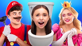 Skibidi Toilet против Братьев Супер Марио! Принцесса Пич пропала!
