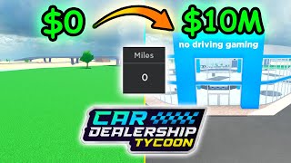 Can you complete Car Dealership Tycoon without driving? (Roblox Car Dealership Tycoon)