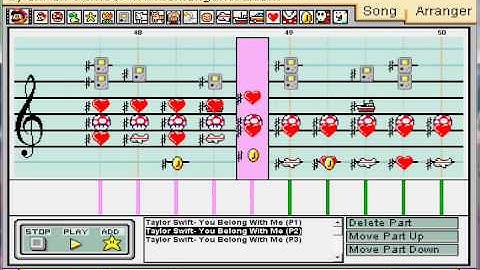 Mario Paint Composer - Taylor Swift "You Belong With Me"