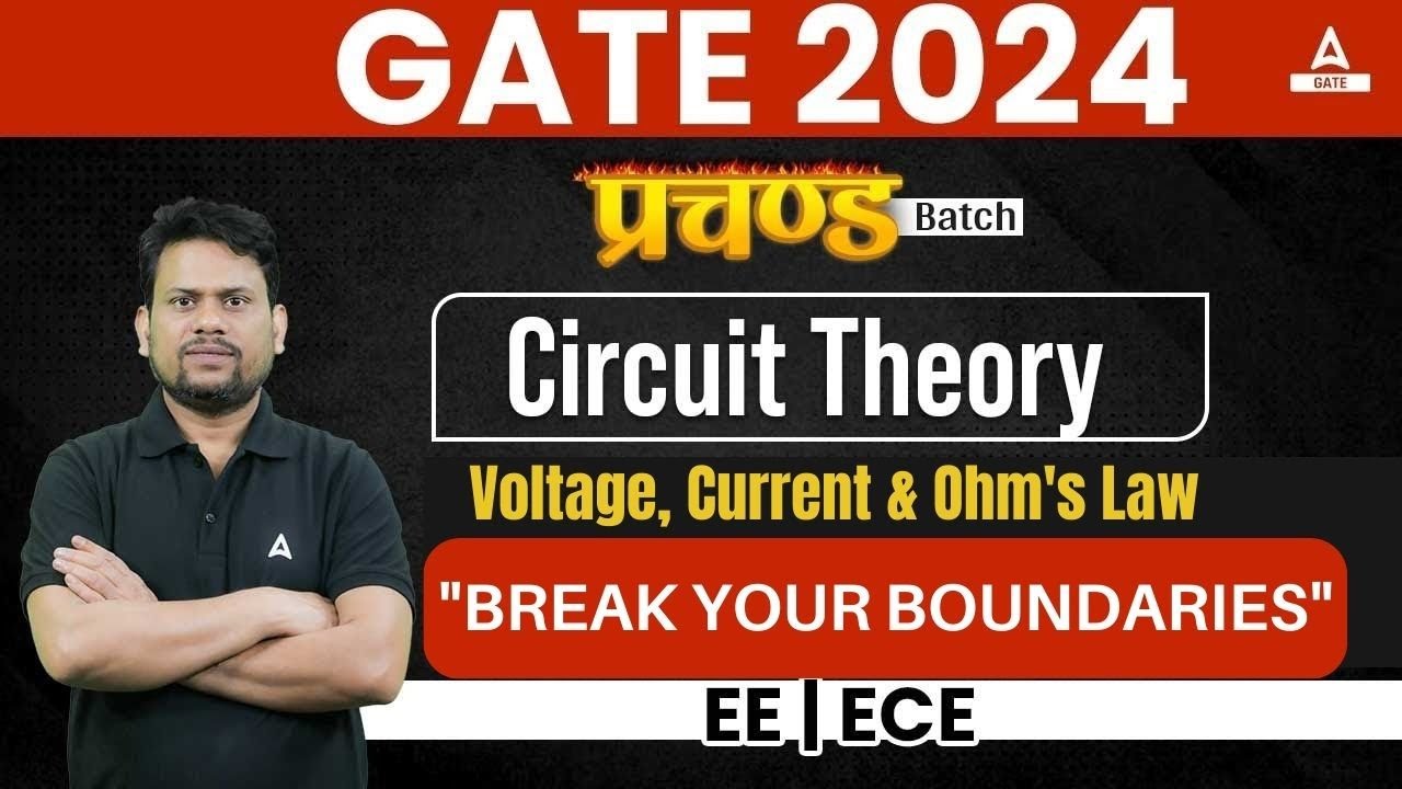 GATE 2024 I Voltage, Current & Ohm's Law GATE 2024 Preparation ECE