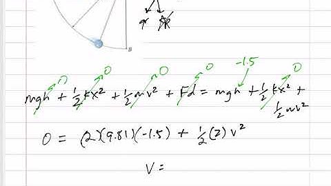 Dynamics - Conservation of Energy example 1