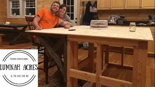 Kitchen Island DIY. We are getting ready for our concrete counter top. We want to make sure it is strong enough to support the 