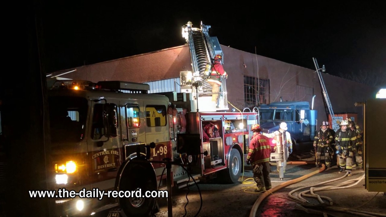 Wooster firefighters tackle commercial structure fire YouTube