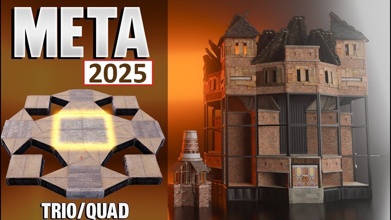 The TITAN - 2x2 design - 4+ man Rust base design 2025 - META peaks ...