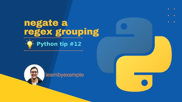 Python tip 12: negate a regex grouping