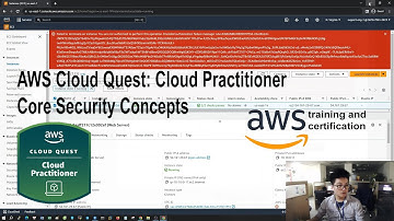 Core Security Concepts | AWS Cloud Quest: Cloud Practitioner | 3D Role-Playing Game | Free Badge