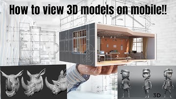 How to view STL 3D models on mobile 2023!
