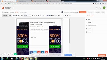 Belajar HTML Part 17 Penggunaan Tag Iframe Pada HTML