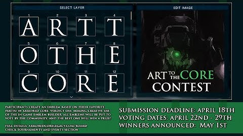 Art To The Core - Armored Core Verdict Day Emblem Contest