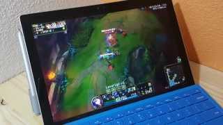 Surface Pro 4 M3 League Of Legends Gameplay Youtube