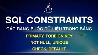SQL 15 - SQL Constraint NOT NULL và UNIQUE