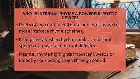 Why Is Internal Rhyme A Powerful Poetic Device? - The Prose Path