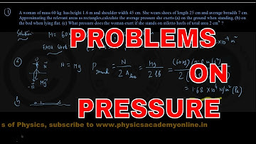PROBLEMS ON PRESSURE _ Physics Academy Online