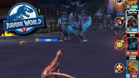 Refrenantem And Gorgotrebax Tag Team Strat Vs  The Ceramagnus Boss!!! (Jurassic World Alive)