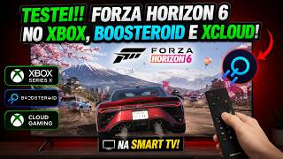 FORZA HORIZON 6 na TV SAMSUNG rodou melhor no XCLOUD, BOOSTEROID ou XBOX SERIES X?