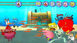 Reef Rumble Tournament Of Power Plankton Vs Spongebob Vs Patrick Vs Sandy Vs Squidward Vs Larry