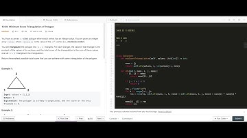 Leetcode 1039. Minimum Score Triangulation of Polygon