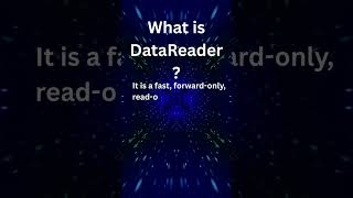 What is DataReader? | Fast Data Access #shortsviral  #aspdotnet