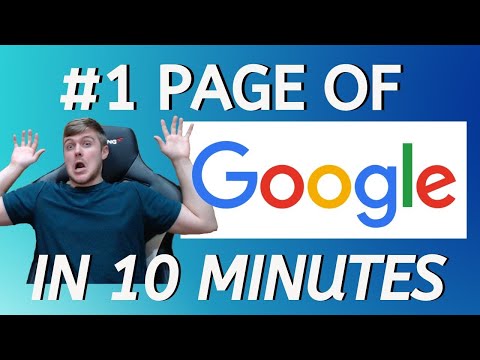Easily Rank Your Local Website On The First Page of Google Search in Under 10 Minutes Free