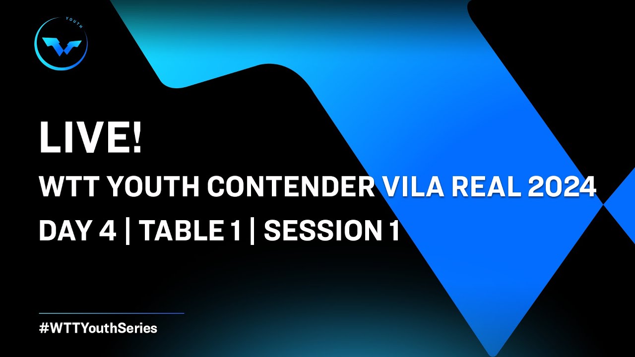 LIVE! T1 Day 4 WTT Youth Contender Vila Real 2024 Session 1