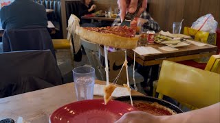 Deep Dish Pizza At Lou Malnati’s In Chicago