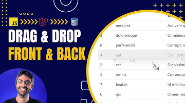 How to implement Drag & Drop - Front & Back (JS,  Laravel, MySQL)