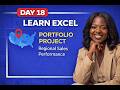 EXCEL MASTERY COURSE DAY 18: PORTFOLIO PROJECT | REGIONAL SALES PERFORMANCE ANALYSIS (END-TO-END)
