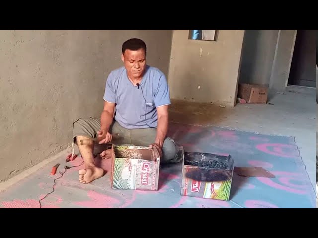 طريقة عمل شواية في البيت بدون تكلفة مع الأسطورة أحمد رمضان بندق - YouTube