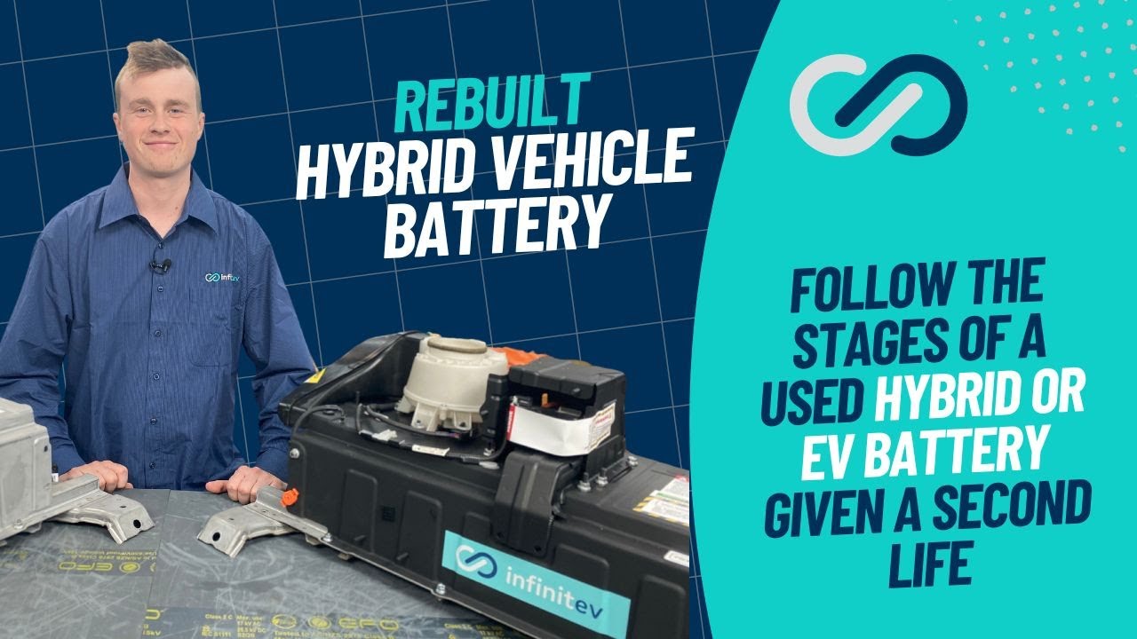 Rebuilt Hybrid battery Stages a used hybrid battery undergoes at