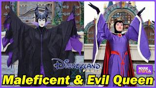 Maleficent and Evil Queen Encounter at Disneyland Paris 2026 - Enchantment on the Royal Castle Stage