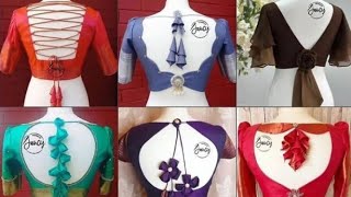 Latest Back Side Blouse Designs Blouse Designs Collections Blouse Designs