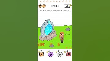 Brain Test 2 Quest for Brainiac Level 1   Find a way to activate the portal #braintest2