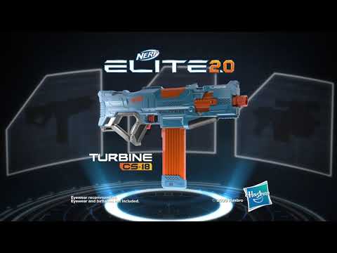 Nerf Elite 2.0 Turbine CS-18 Motorised Blaster, 36 Nerf Darts, 18-Dart  Clip, Built-in Customising Capabilities