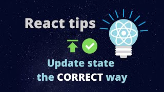 React tips: Update state the CORRECT way ✅