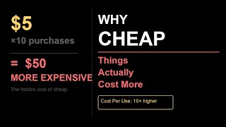 Famous Why Cheap Things Actually Cost You More Wealth