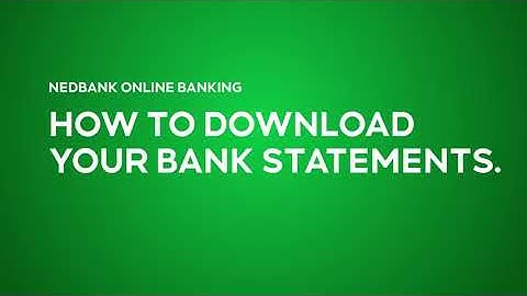 How to download stamped bank statements online
