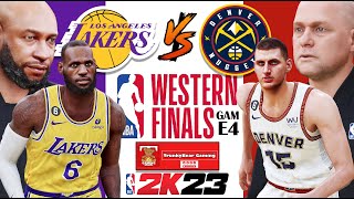 NBA 2023 Western Conference Finals | Nuggets VS Lakers | NBA 2K23 PC Gameplay | Game 4