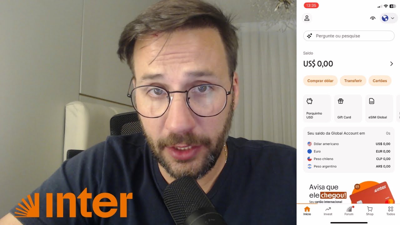 Como Funciona a CONTA GLOBAL INTER? (Dólar, Euro e Como Abrir!)